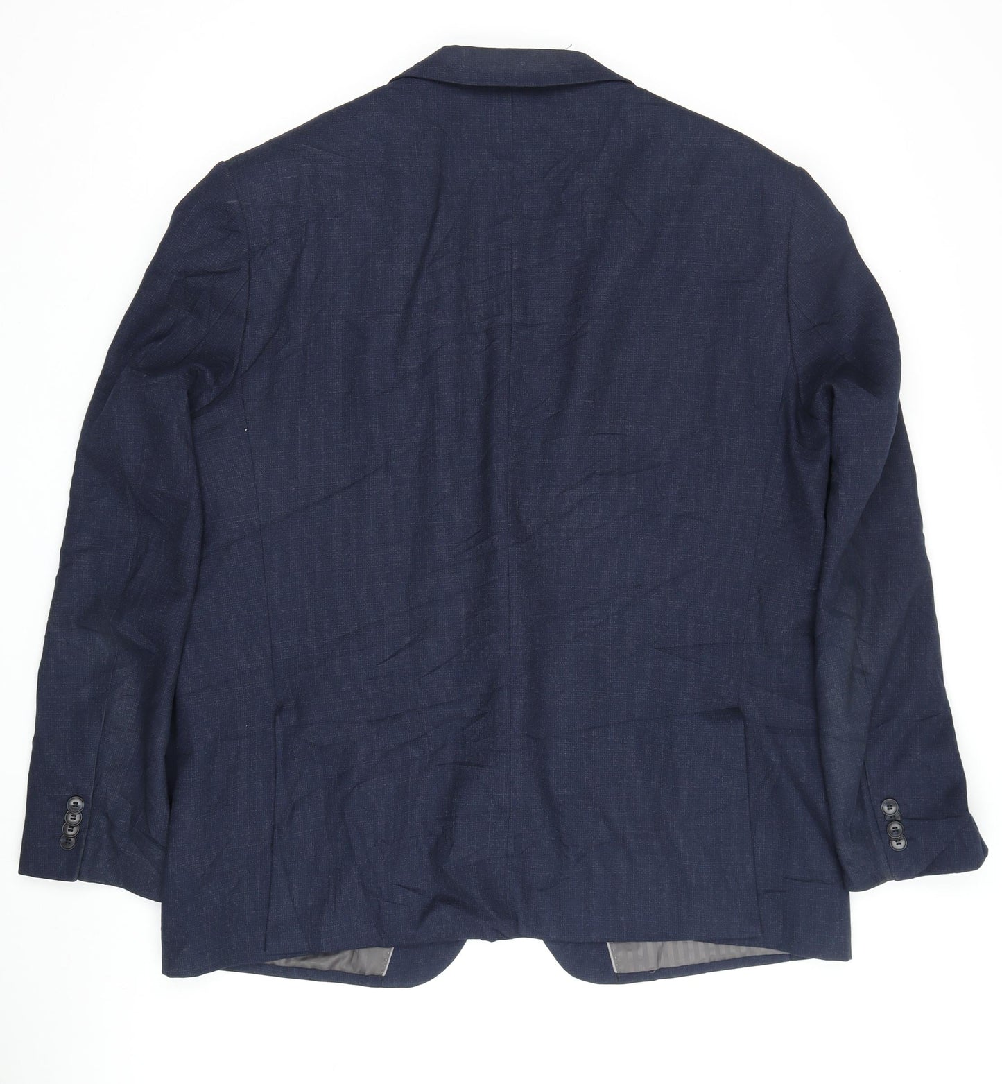 Mens UK Size 48 Jeff Banks Regular Blue Suit Jacket