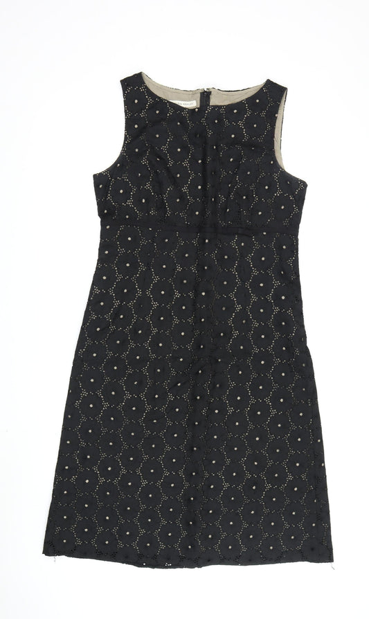 Laura Ashley Black Women's Sheath Dress, Size 12