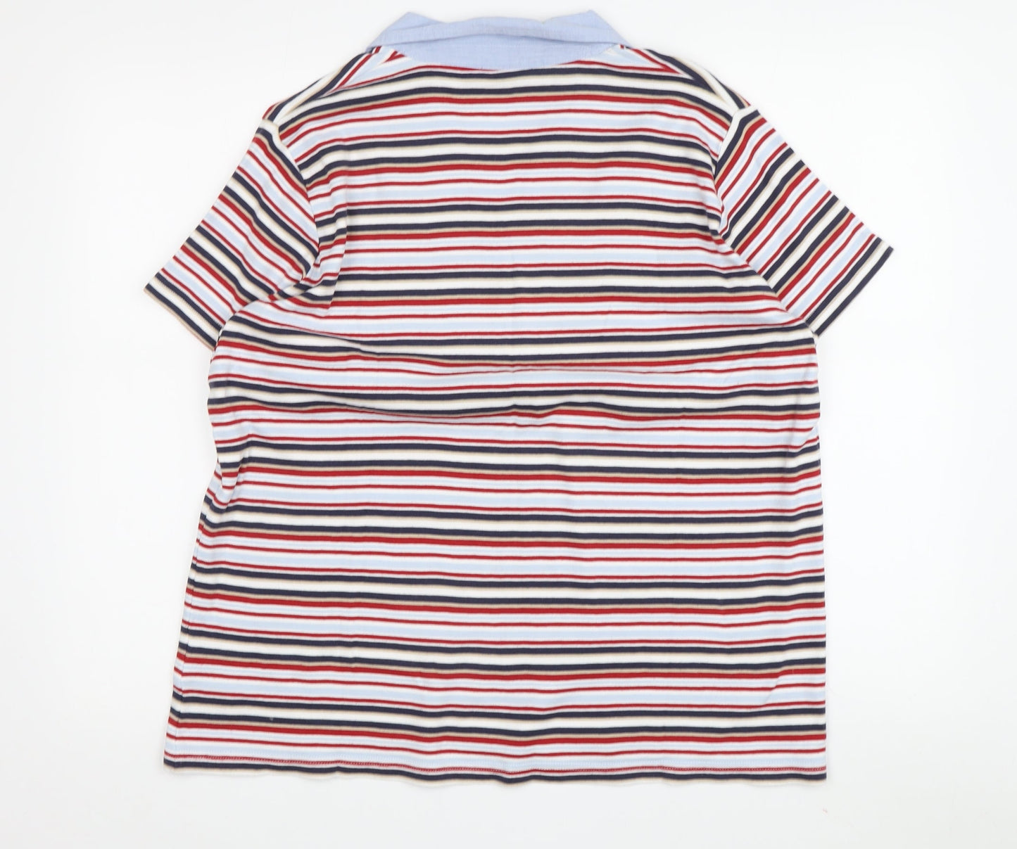EWM Womens Multicoloured Striped Polo Shirt XL