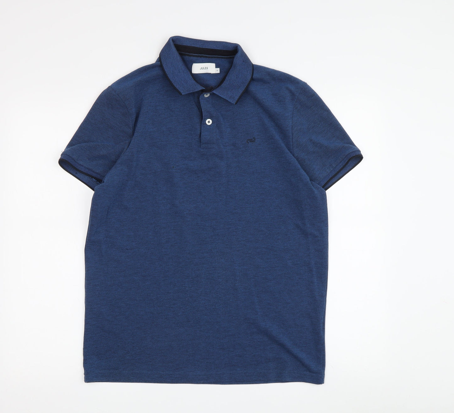 Jules Men's Blue Polo Shirt M Regular Solid Casual