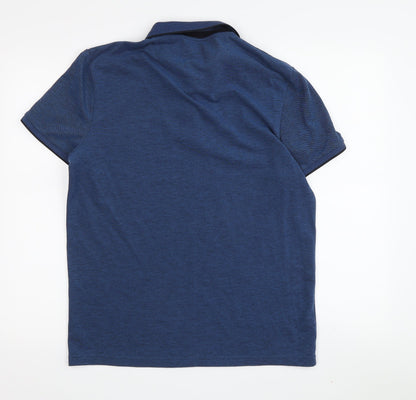 Jules Men's Blue Polo Shirt M Regular Solid Casual