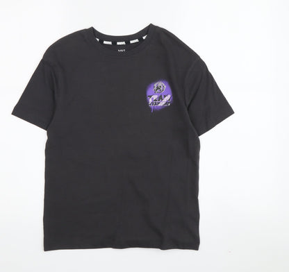 Marks and Spencer Boys Black Marvel T-Shirt, Size 7-8