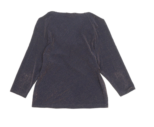 Laura Ashley Women’s Blue Cowl Neck Blouse Size 12