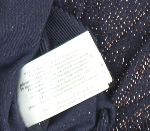 Womens UK Size 12 Laura Ashley Blue Cowl Neck Blouse