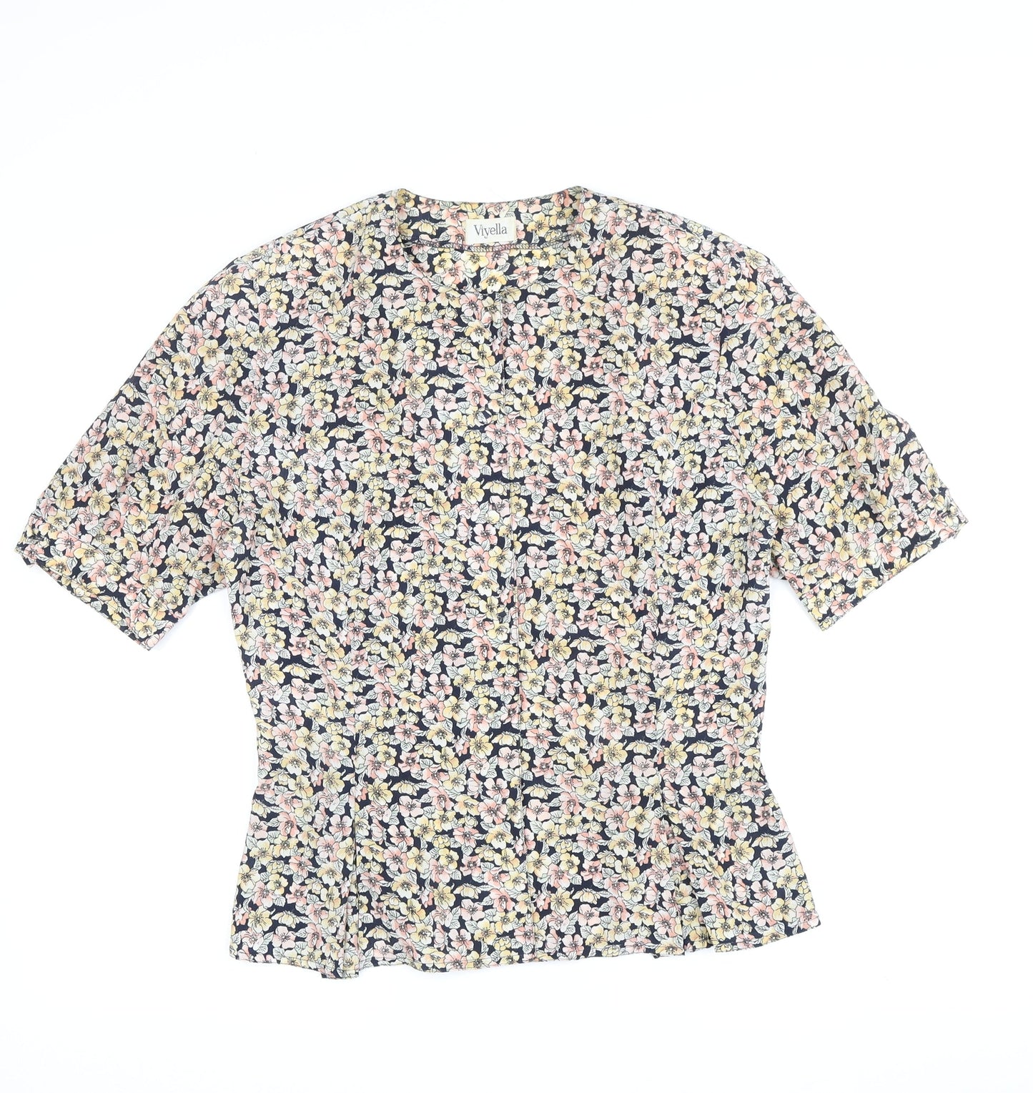 Womens UK Size 8 Viyella Multicoloured  Blouse