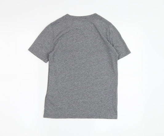Abercrombie & Fitch Kids Boys Grey Graphic T-Shirt 7-8 Years