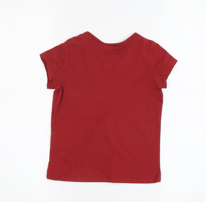 Harry Potter Boys Red T-Shirt 3-4 Years Quidditch Graphic