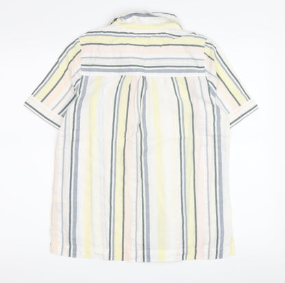 FatFace Women's Multicoloured Striped Nightshirt UK 8