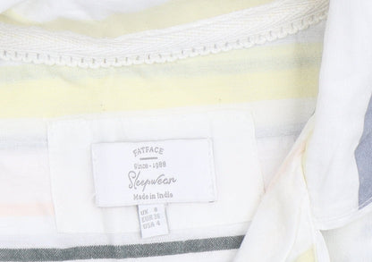 FatFace Women's Multicoloured Striped Nightshirt UK 8