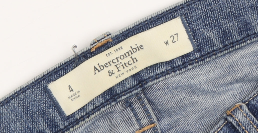 Abercrombie & Fitch Women's Blue Skinny Jeans - Size 4