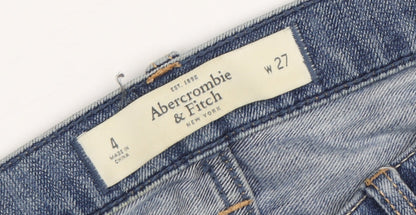 Abercrombie & Fitch Women's Blue Skinny Jeans - Size 4