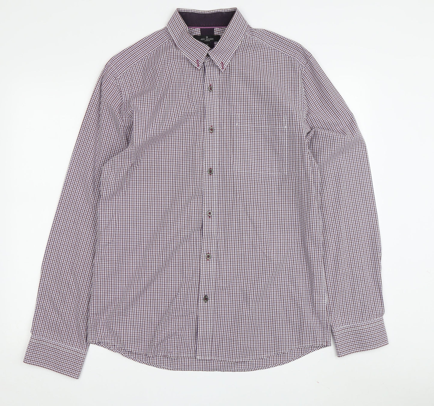 Jeff Banks Men's Multicoloured Check Shirt, M