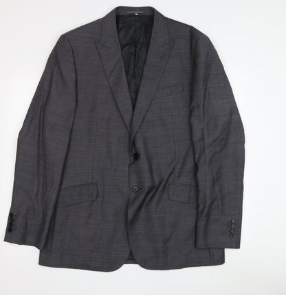Mens UK Size 44 Jaeger Regular Grey Suit Jacket