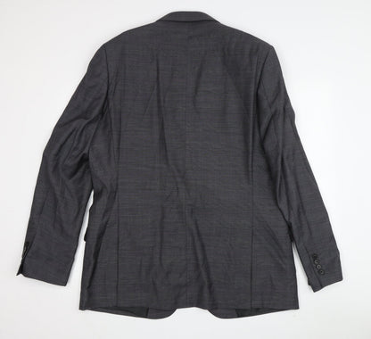 Mens UK Size 44 Jaeger Regular Grey Suit Jacket