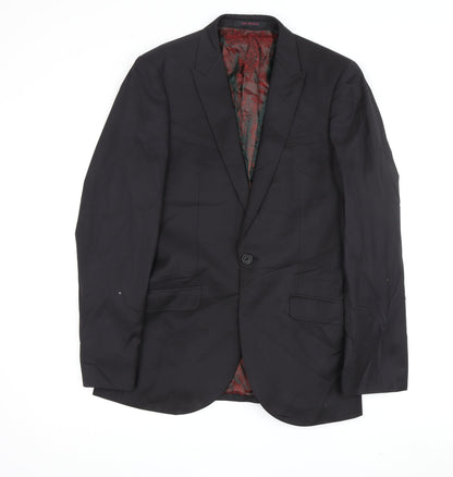 Mens UK Size 36 Ted Baker Regular Black Suit Jacket