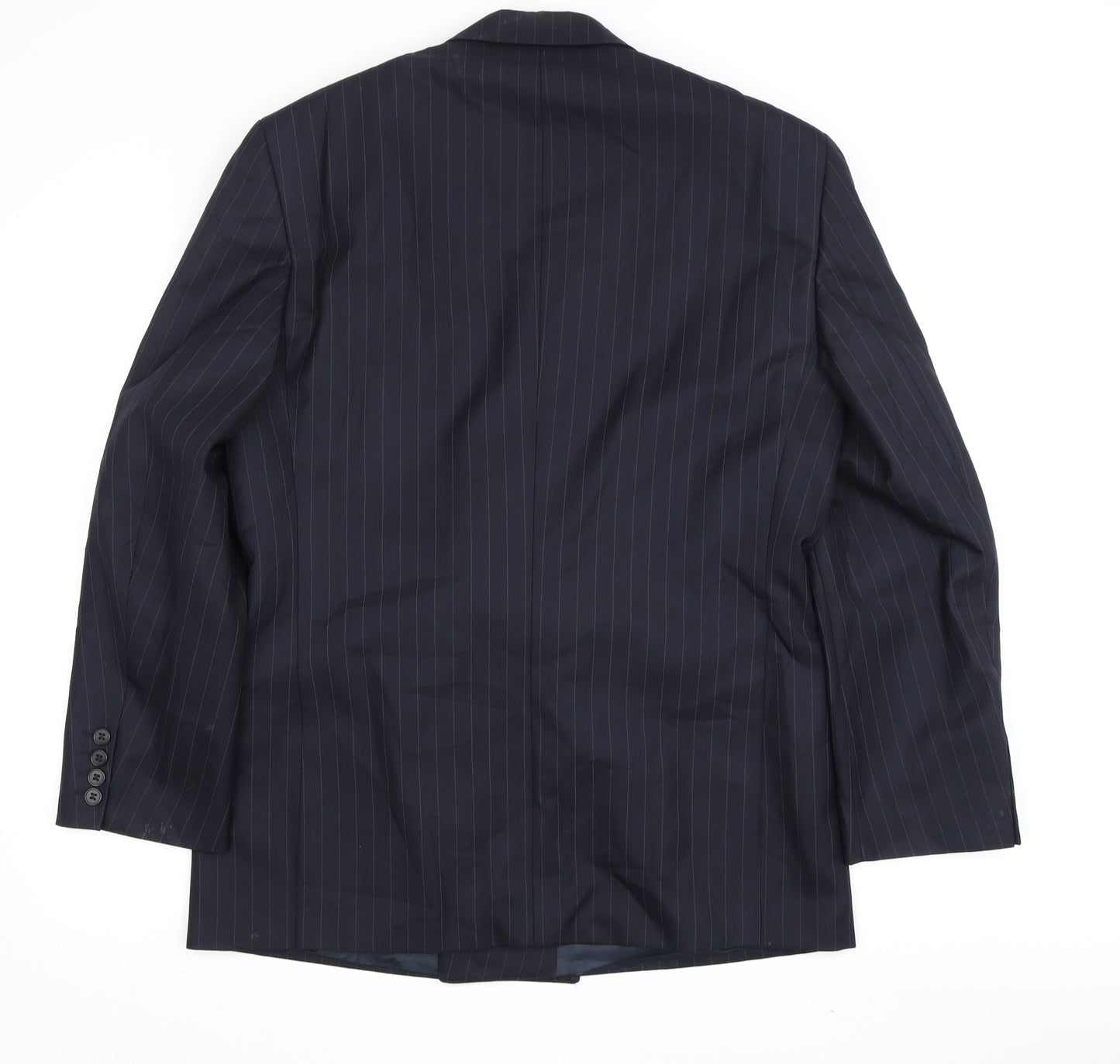 Austin Reed Men's Blue Striped Blazer, Peak Lapel, 40S