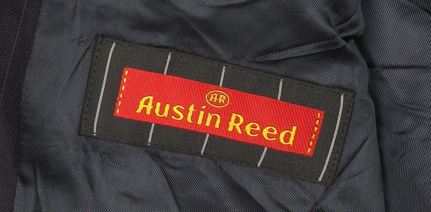 Austin Reed Men's Blue Striped Blazer, Peak Lapel, 40S