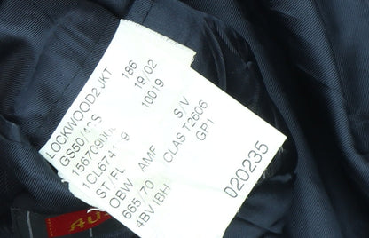 Austin Reed Men's Blue Striped Blazer, Peak Lapel, 40S