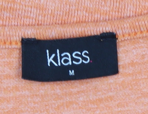 Womens UK Size M Klass Orange Pullover Jumper