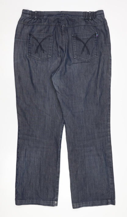 Womens UK Size 14 Marks and Spencer Regular Fit  Blue Jeans