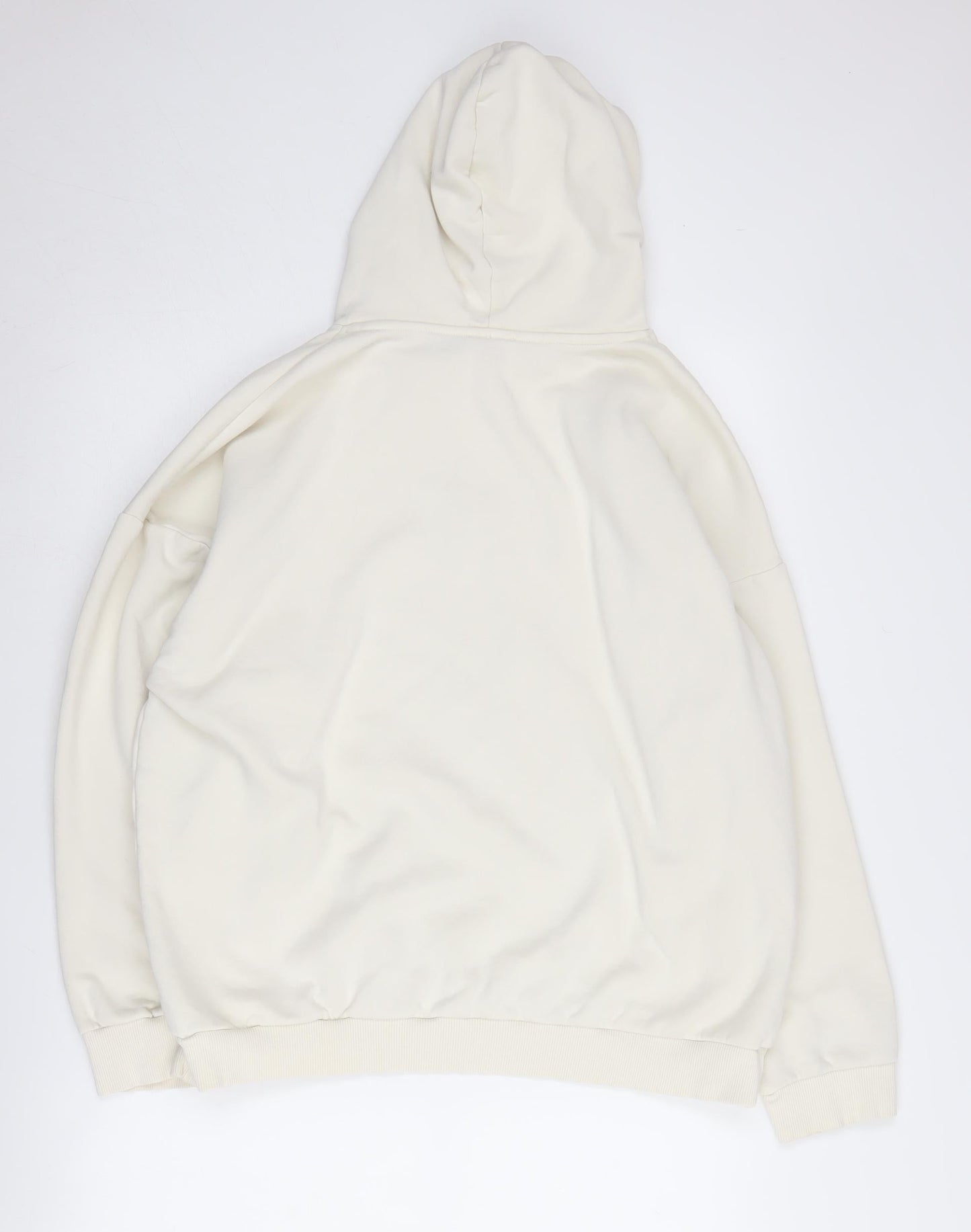 River Island Women’s Ivory Logo Hoodie, Size 3, Pullover