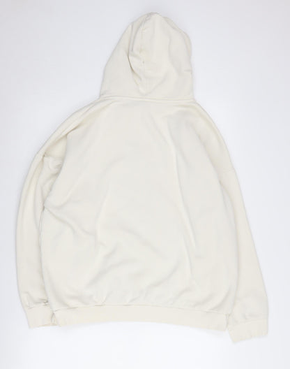 River Island Women’s Ivory Logo Hoodie, Size 3, Pullover