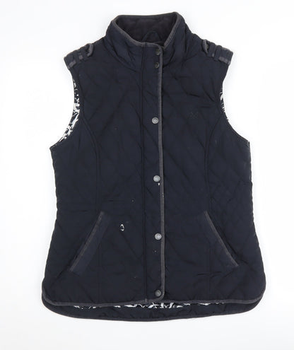Womens UK Size 12 Crew Clothing Co. Black Quilted Coat