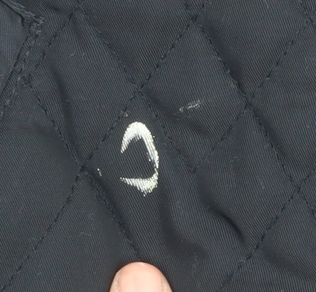Womens UK Size 12 Crew Clothing Co. Black Quilted Coat