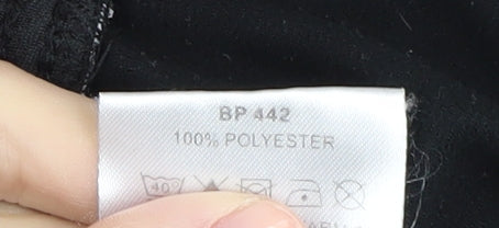 Capsule Men’s Black Track Pants, Size 50-52, Elastic Waist