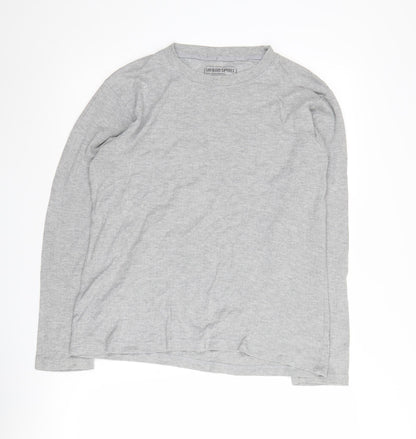 Urban Spirit Grey Men's Long Sleeve T-Shirt, Size Regular