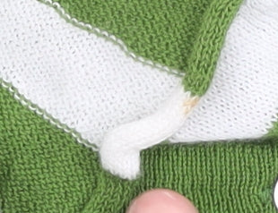 Laura Ashley Women's Green Striped Cardigan, Size 10