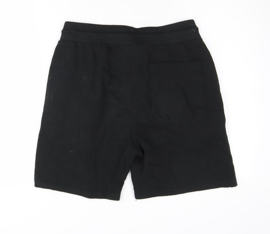DFND Men's Black Sweat Shorts, Size L Casual Gym Wear