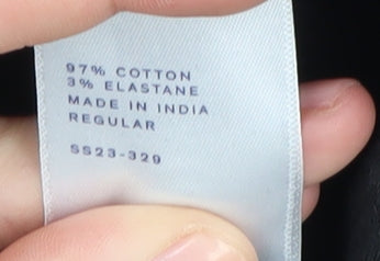 Spoke Men's Black Chino Trousers Size 33 Regular