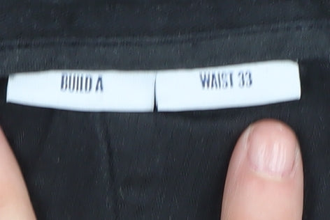 Spoke Men's Black Chino Trousers Size 33 Regular