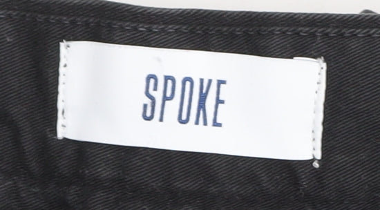 Spoke Men's Black Chino Trousers Size 33 Regular