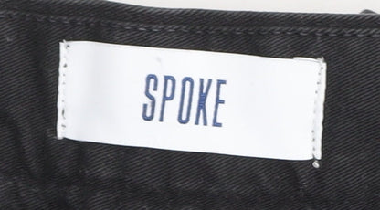 Spoke Men's Black Chino Trousers Size 33 Regular