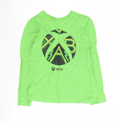 Xbox Boys Green Graphic Long Sleeve T-Shirt 8-9 Years