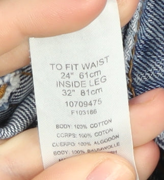 Collusion Women's Blue Straight Jeans Size 24