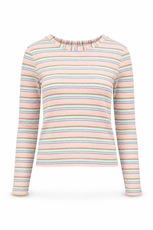 Womens UK Size XS Stradivarius Multicoloured Cropped T-Shirt