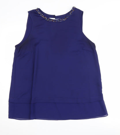 Womens UK Size 14 Marina Kaneva Blue  Blouse