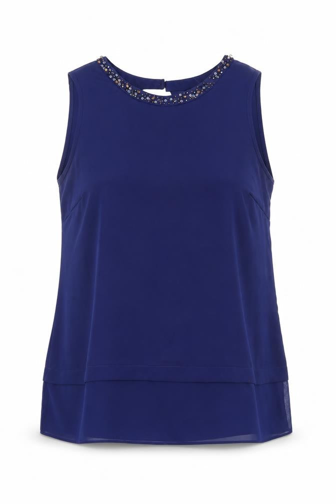 Womens UK Size 14 Marina Kaneva Blue  Blouse