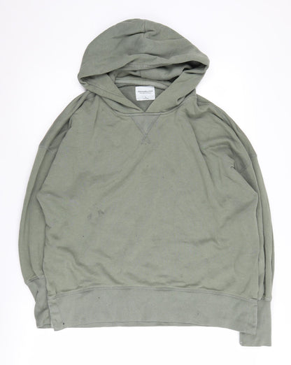 Abercrombie & Fitch Women's Green Pullover Hoodie - S