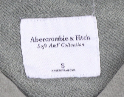 Abercrombie & Fitch Women's Green Pullover Hoodie - S