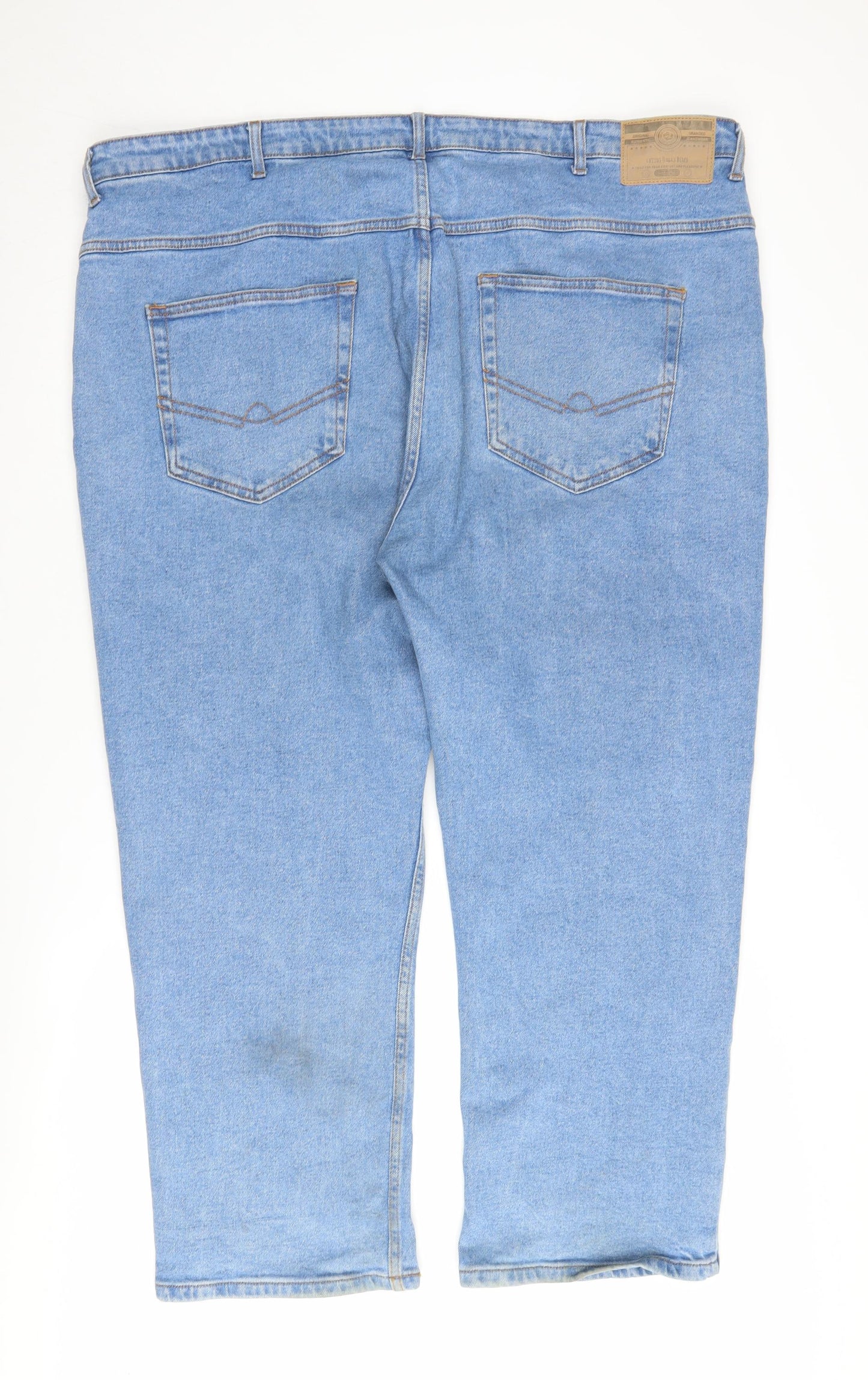 Cotton Works Denim Men’s Blue Straight Jeans, Size 44