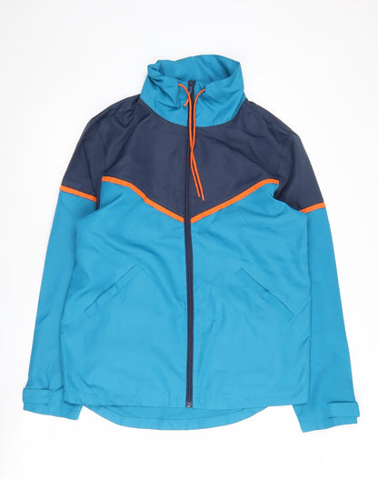 Mens UK Size S Dunnes Stores Blue Windbreaker Coat