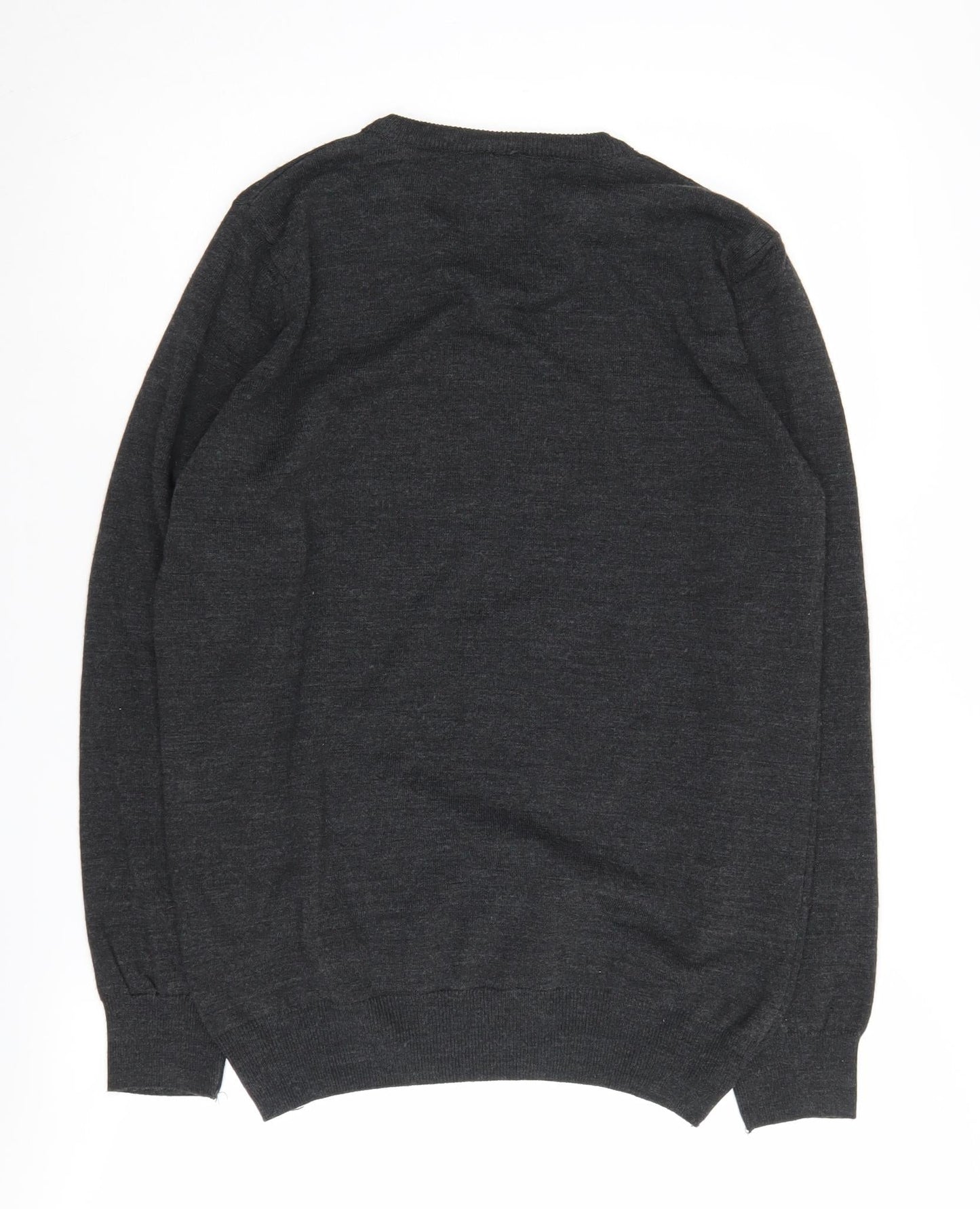 Gerekli Men's Black V-Neck Pullover Jumper L