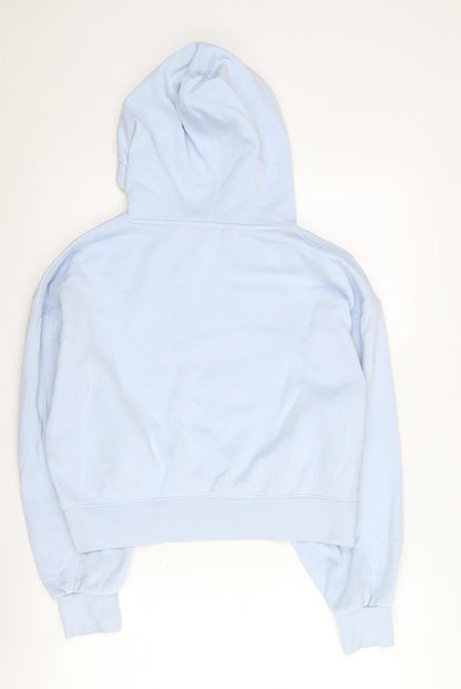 Stradivarius Women's Blue Pullover Hoodie Size 12