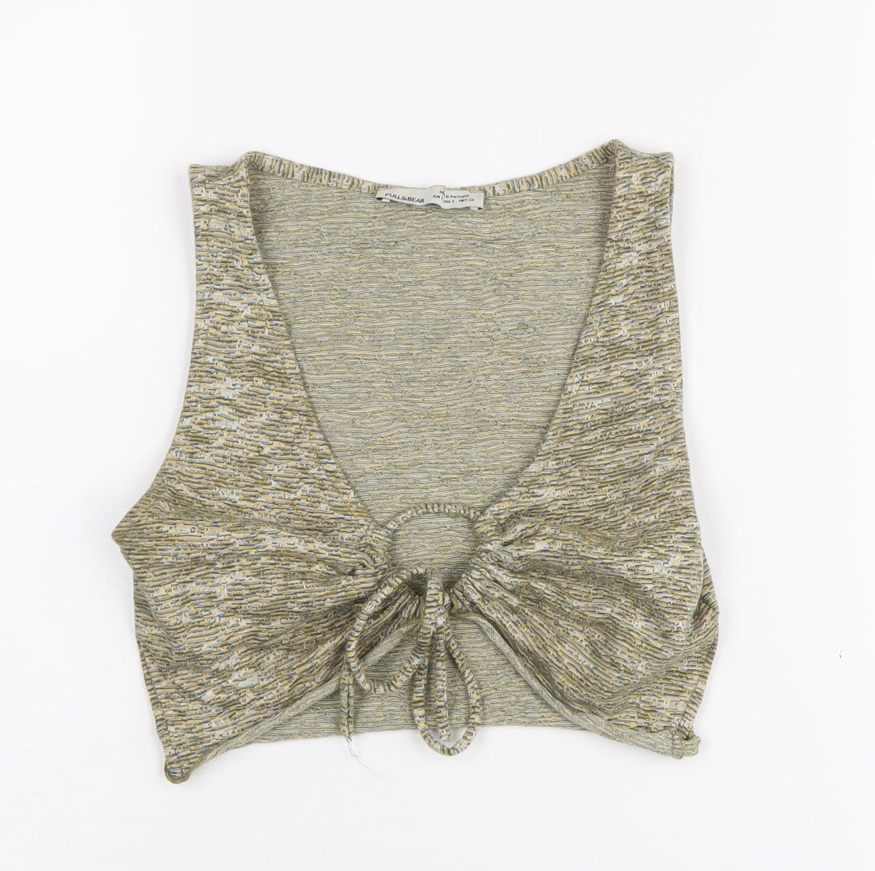 Womens UK Size S Pull & Bear Multicoloured Cropped Tank