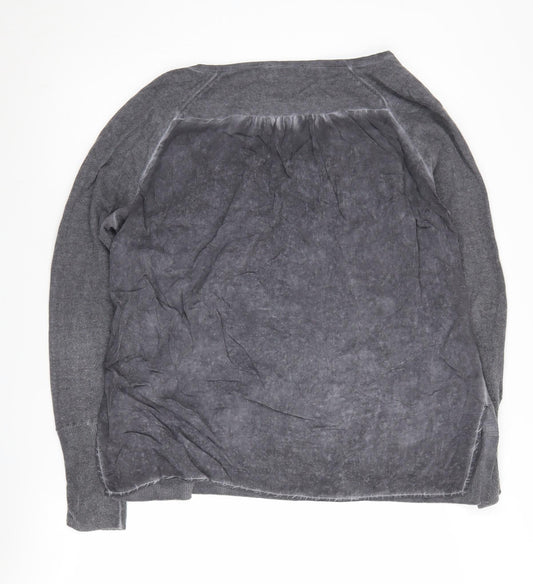 Womens UK Size L Mint Velvet Grey Pullover Jumper