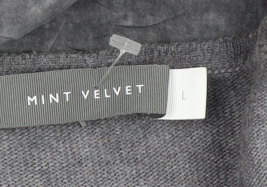 Womens UK Size L Mint Velvet Grey Pullover Jumper